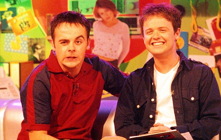 Ant and Dec in the SM:TV Live studio