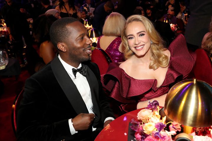 Rich Paul and Adele at the Grammys earlier this year
