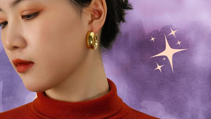 Dress these gold-plated hoops up or down (they also come in silver and rose gold).
