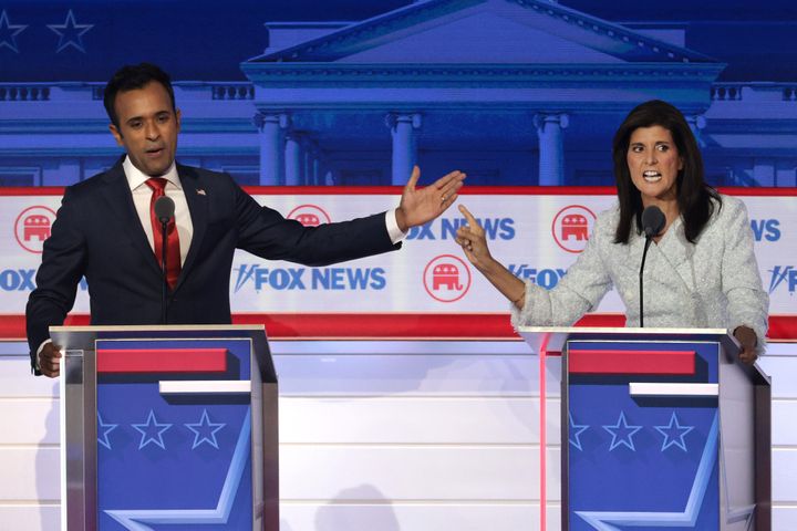 During the first Republican debate, Nikki Haley blasted Ramaswamy for his foreign policy stances. But many GOP voters are seeking someone with anti-establishment credibility.