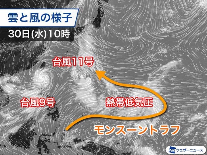 雲と風の様子