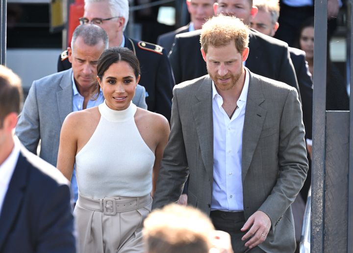 Meghan Markle and Prince Harry at an Invictus Games event in September 2022
