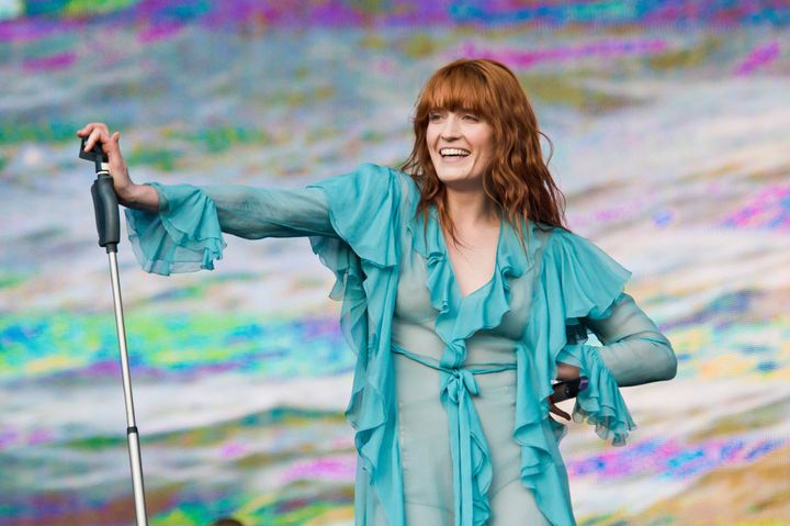 Florence Welch of Florence and the Machine performs on July 2, 2016, in London.
