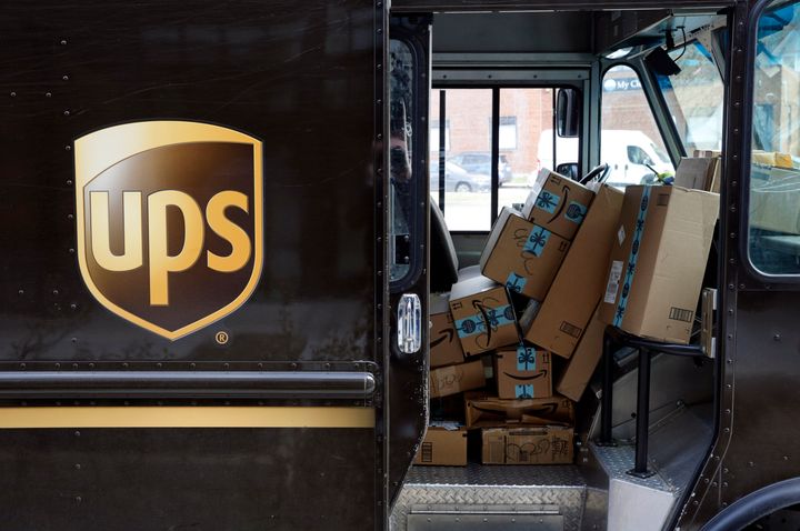 In this Dec. 19, 2018, file photo, packages await delivery inside a UPS truck in Baltimore.