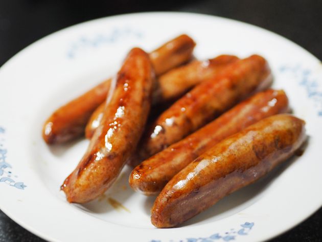 Fried Chinese Sausage pork food