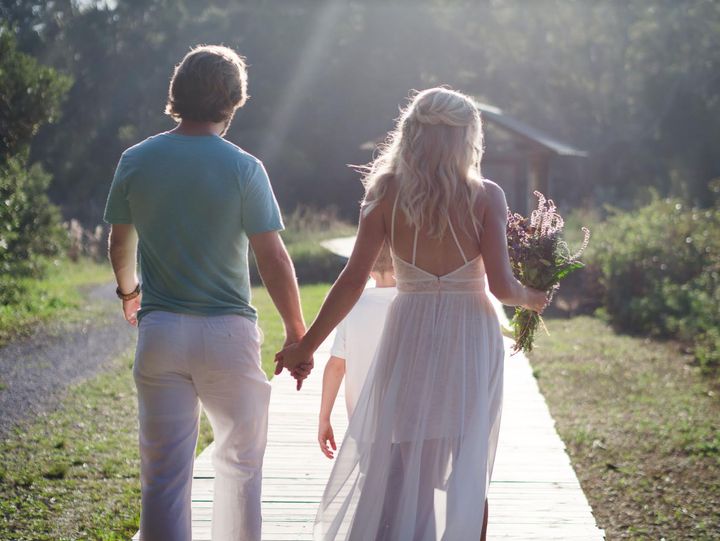 The author and her life partner on their wedding day.