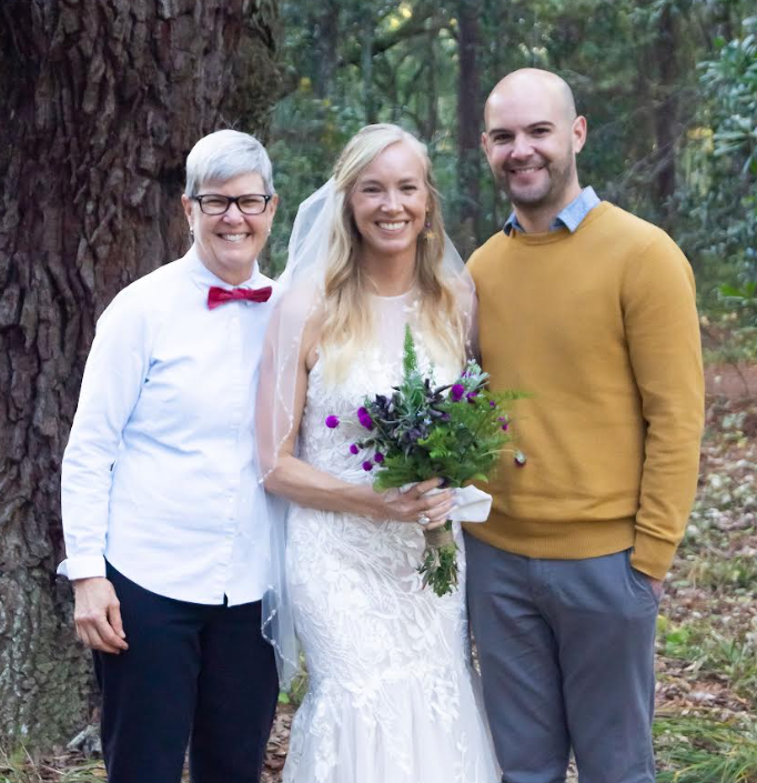 The author with her mom and brother. "We all came out of evangelical Christianity and into our queer identities in our own time," she writes.