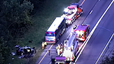 Wrong-Way Crash With Greyhound Bus Leaves 1 Dead, 18 Injured In Maryland