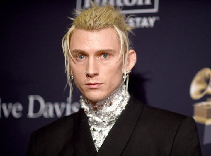 Machine Gun Kelly arrives at the Pre-Grammy Gala on February 4, 2023.