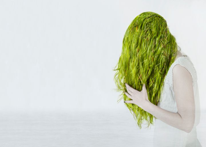 Chlorine can oxidize minerals in your hair, turning them a greenish hue.