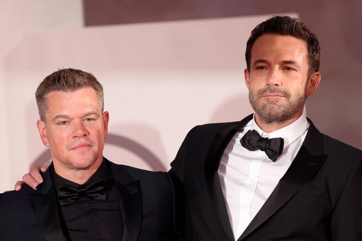 Ben Affleck and Matt Damon at the 78th Venice International Film Festival in 2021.