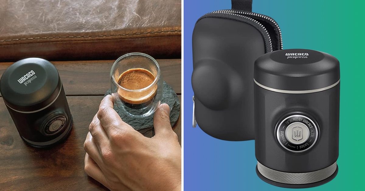 Diese winzige Espressomaschine passt in meine Handfläche und ist ...