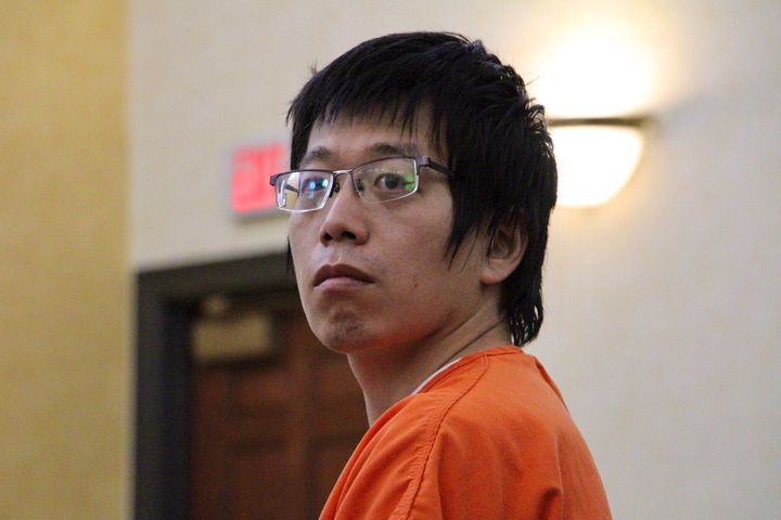 Tailei Qi, the graduate student suspected in the fatal shooting of a University of North Carolina at Chapel Hill faculty member, makes his first appearance at the Orange County Courthouse in Hillsborough, N.C., Tuesday, Aug. 29, 2023. Qi has been charged by the UNC Police Department with first-degree murder and possession of a weapon on educational property, both felony charges.