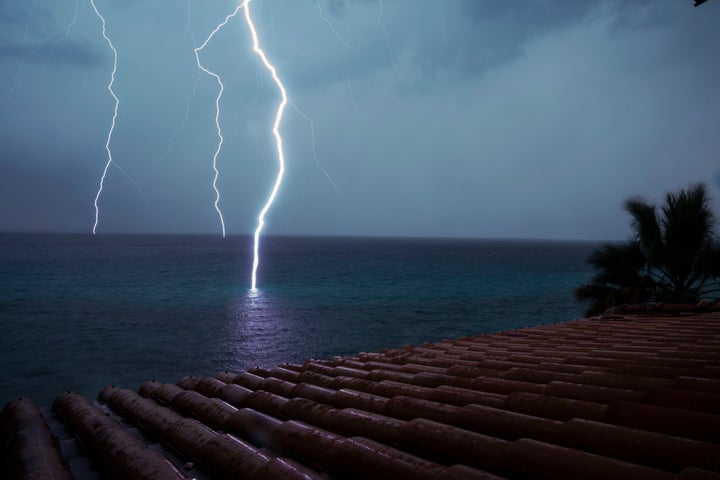 Lightning to the sea