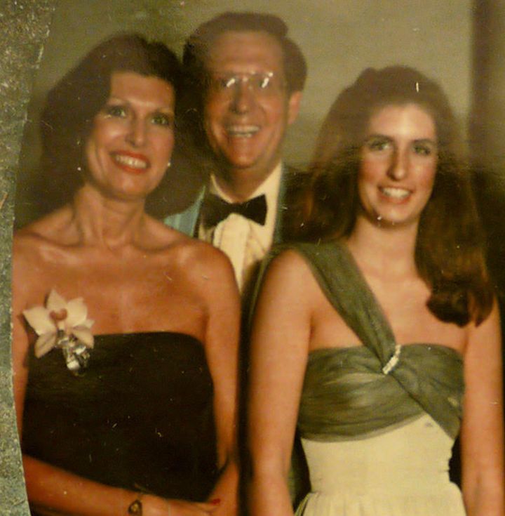 The author and her parents, Susan and Elliott Alter, in a photo taken on the author's Sweet 16 and Susan’s 40th birthday. "The theme of the party, held in my mom’s old high school gym, was a 1950s prom," the author writes.