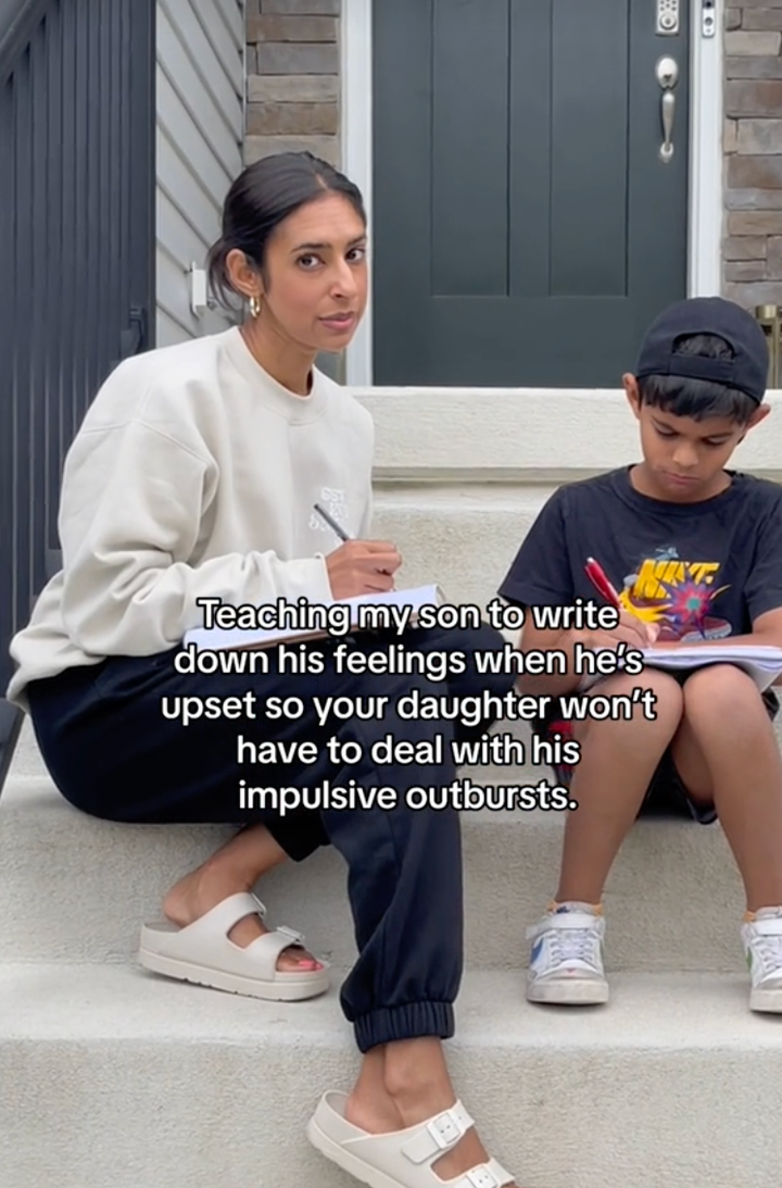 "I want to equip my sons with tools in dealing with their emotions, but also let them know that there is always space for them, too," Desai said. 