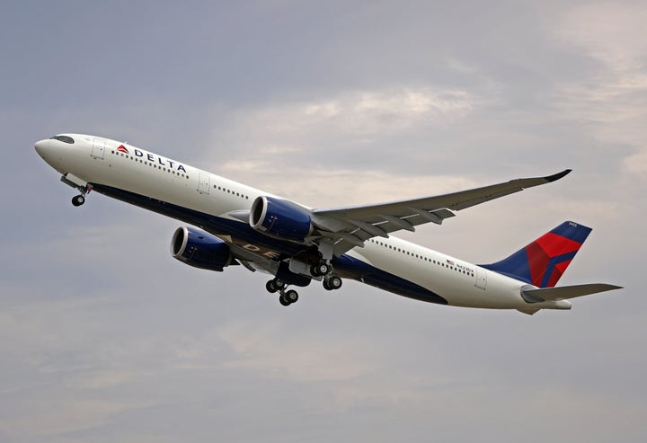 An Airbus A330 flying from Toulouse, France, in July.