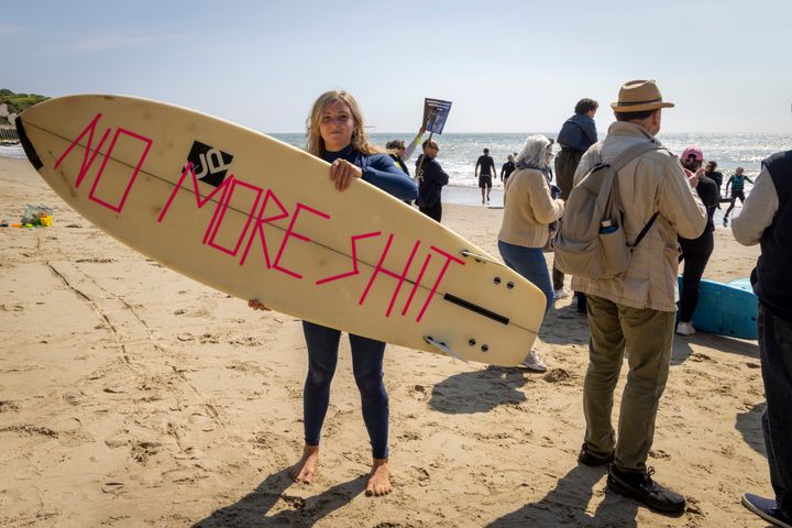 Surfers Against Sewage organised a day of national protest across the country campaigning for water companies to stop dumping sewage in our rivers and seas. 