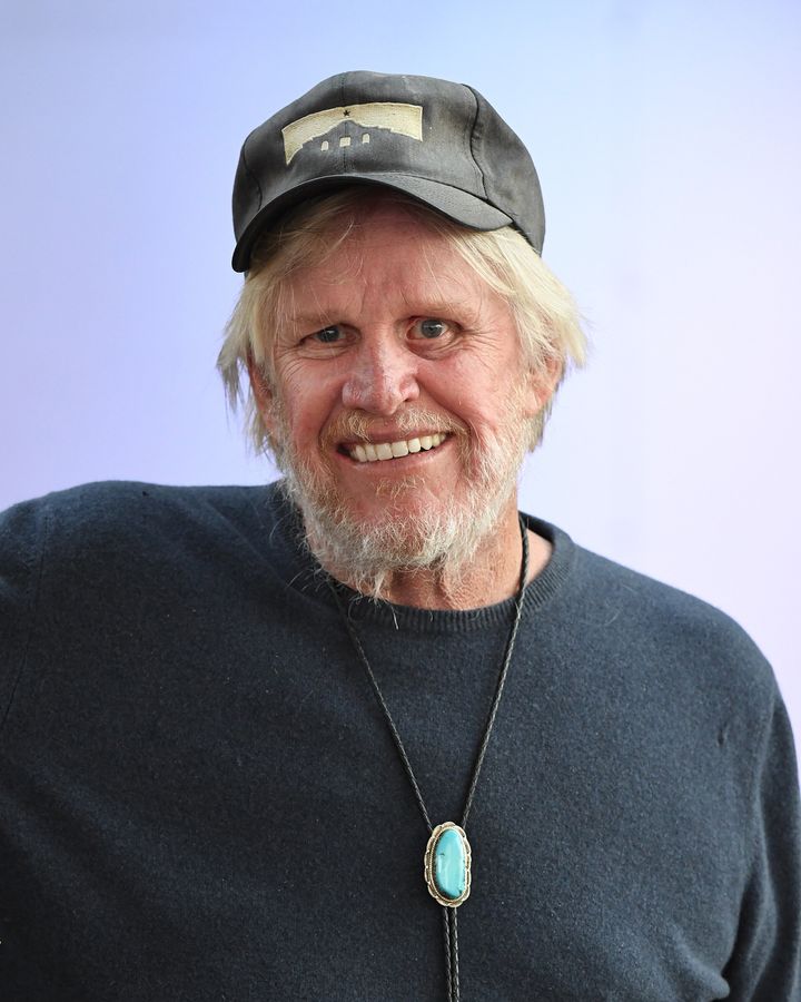 Actor Gary Busey poses at the Comedy Chateau on May 12, 2021, in North Hollywood, California.