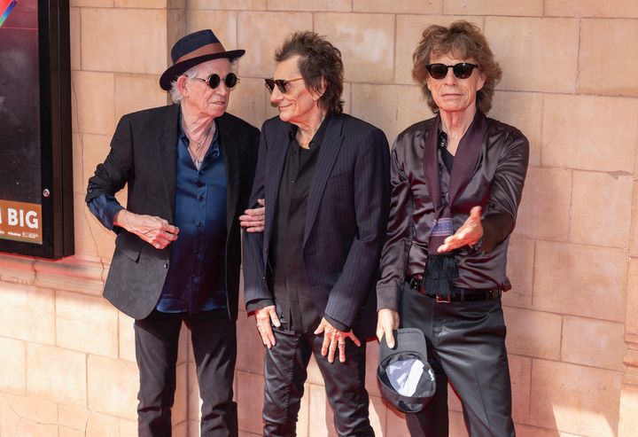 The Rolling Stones outside the Hackney Empire on Wednesday
