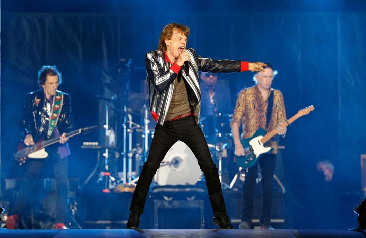 The Rolling Stones on stage in 2021