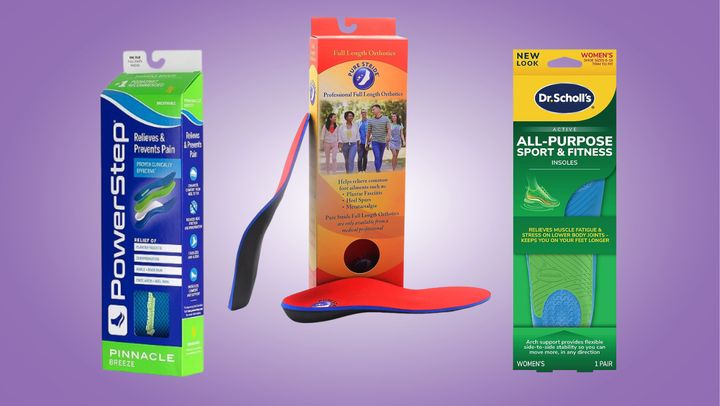 PowerStep shoe inserts, Pure Stride orthotic inserts and Dr. Scholl's All-Purpose sport and fitness insoles.