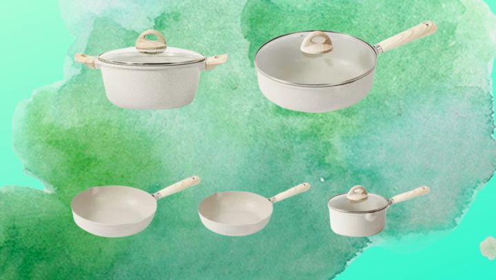 The Carote cookware set is compatible with gas, ceramic, induction and electric stovetops. 