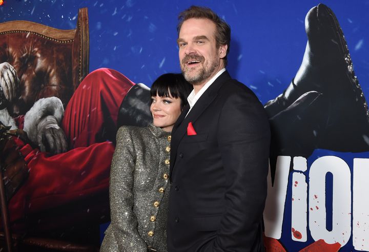 Lily Allen and David Harbour in November 2022