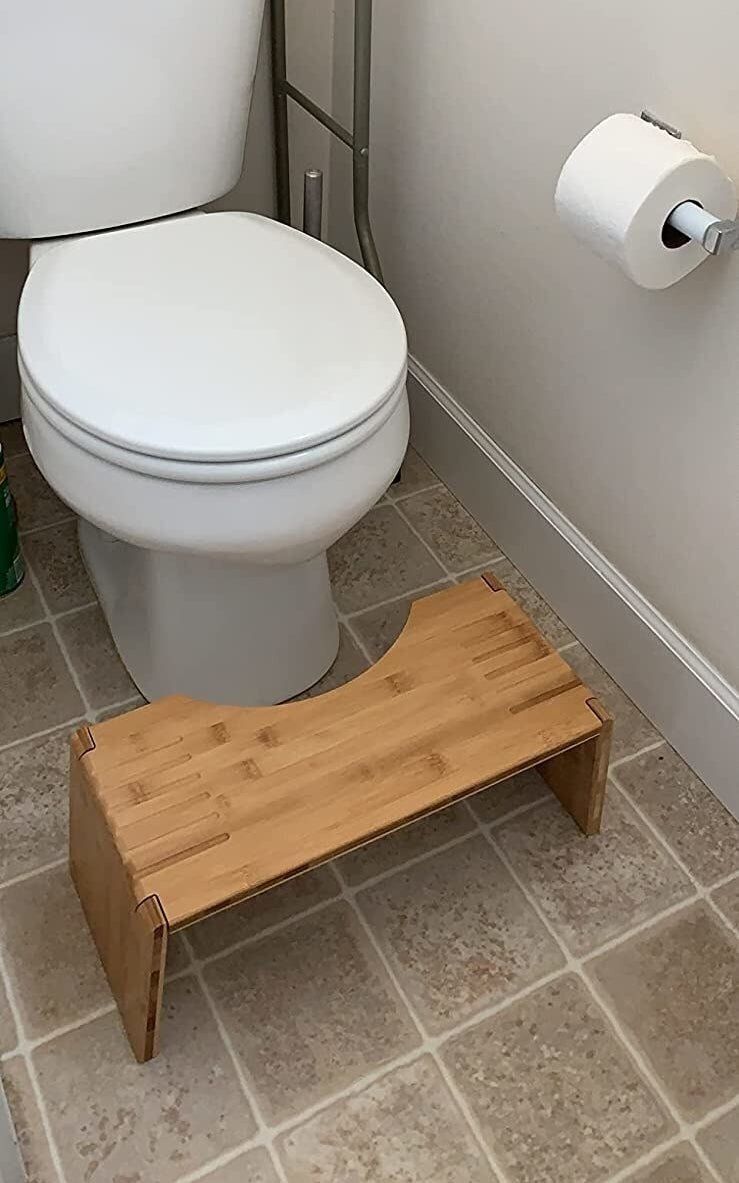 Serenelife Bamboo Floor Rug Bath Mat - Waterproof Bathroom Shower