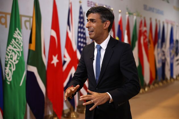 Rishi Sunak at the G20 in India.