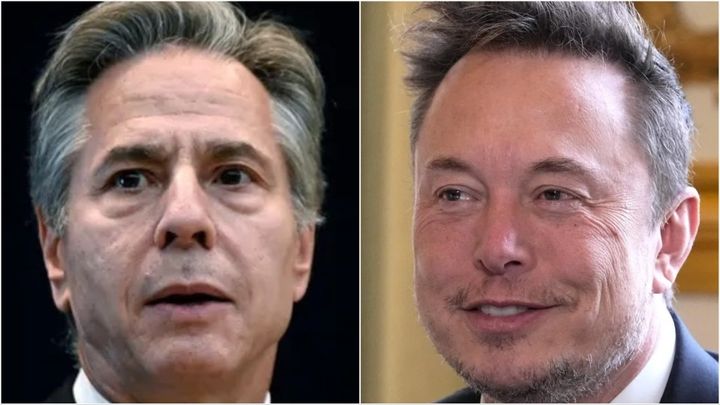 Antony Blinken avoided directly answering questions about Elon Musk and reports he denied Ukraine access to his Starlink satellite internet network before a planned attack on Russian forces.