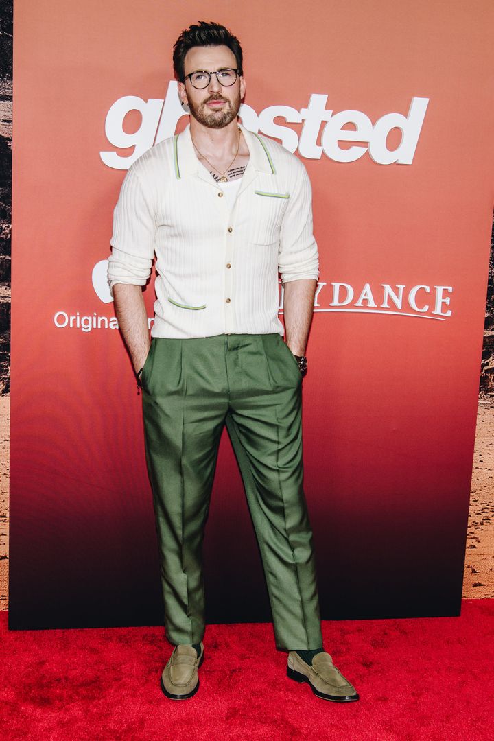 Chris Evans at the premiere of Ghosted
