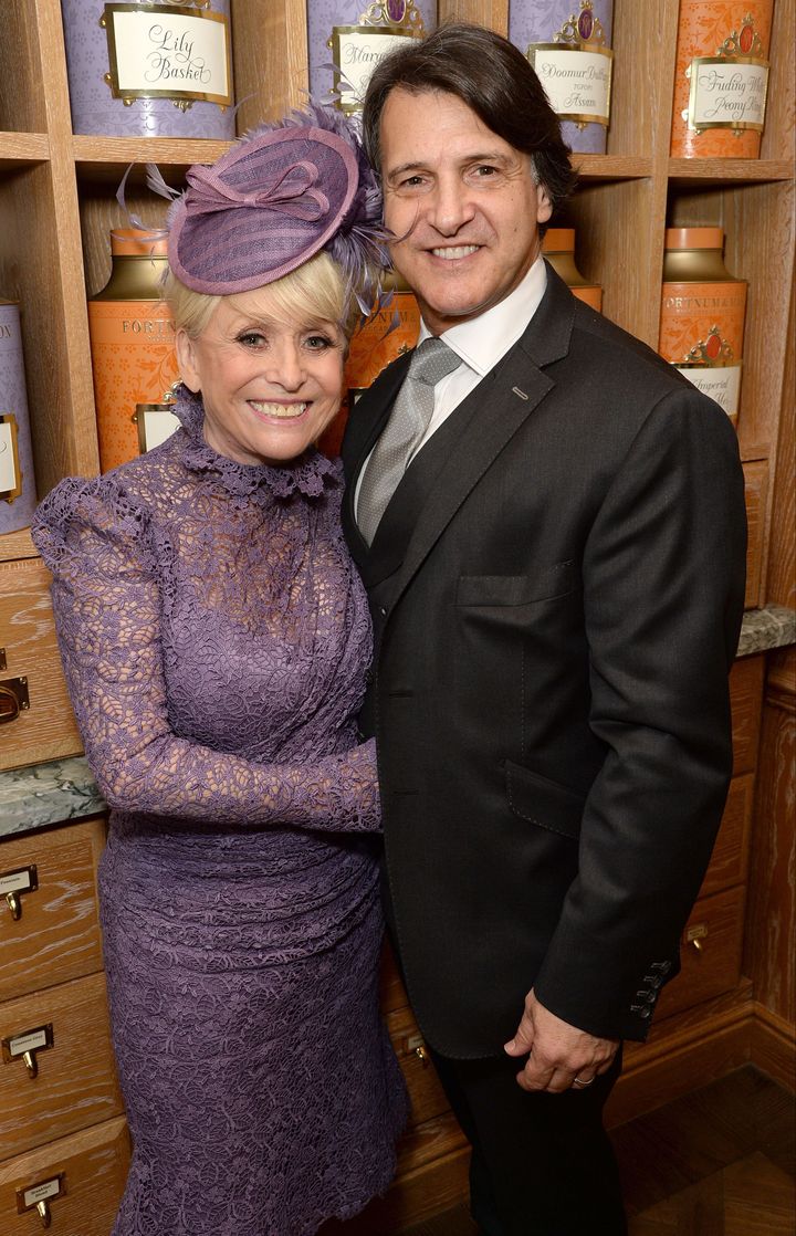 Dame Barbara Windsor and Scott Mitchell pictured in 2016