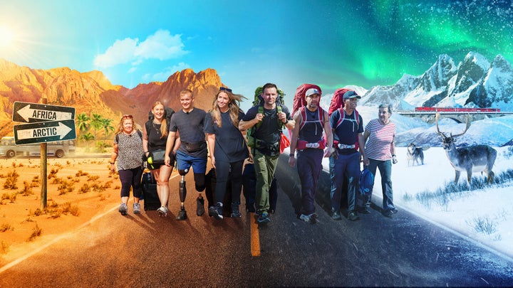 The Celebrity Race Across The World cast in a promotional photo