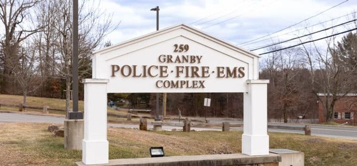 Granby Police Department complex in Granby, Massachusetts.