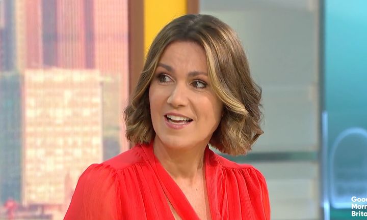 Susanna Reid pictured during Tuesday's edition of Good Morning Britain