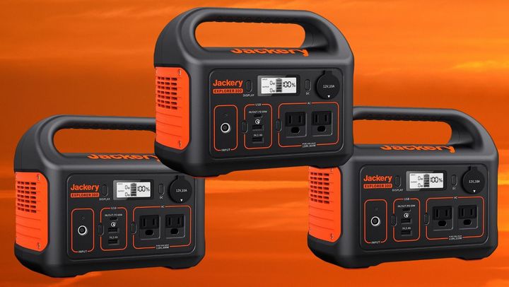 The Jackery Explorer 300 portable power station can charge up to six devices at one time. 