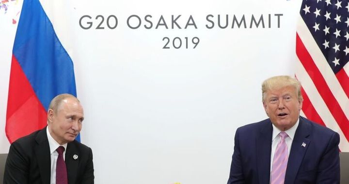 Putin and Trump at the sidelines of the G20 summit back in 2019.