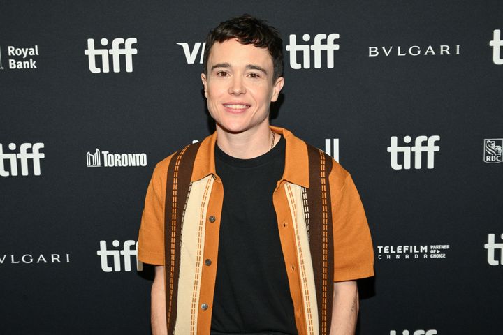 Elliot Page is pictured at the Toronto International Film Festival this month. In an interview with Entertainment Weekly, Page said he supports moving away from gendered acting categories at award shows.