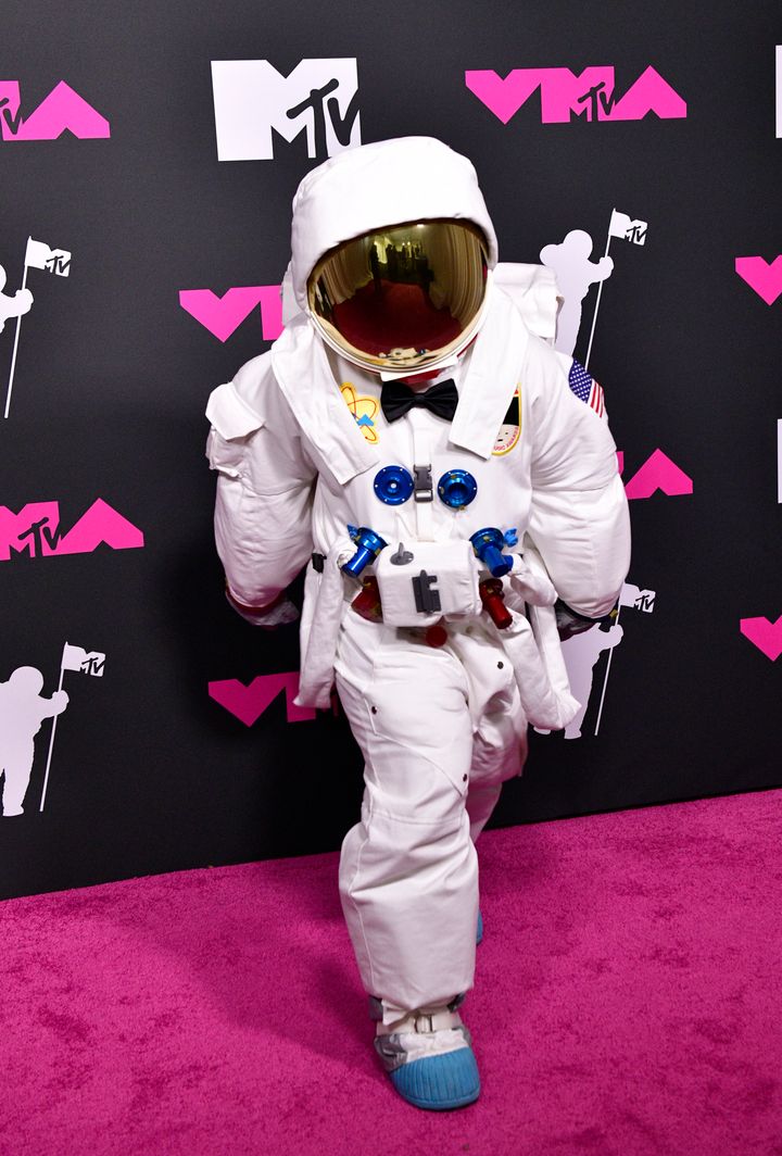 The MTV Moon Man attends the 2023 Video Music Awards on Sept. 12.