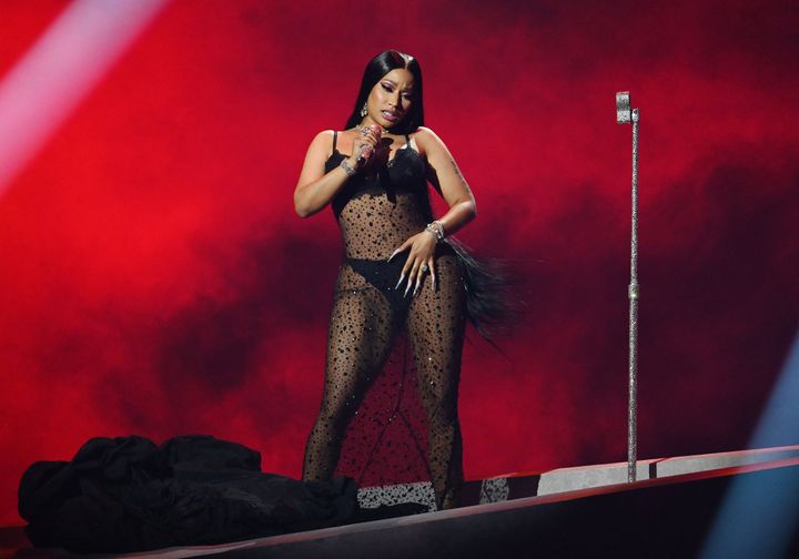 Nicki Minaj performs onstage at the 2023 MTV Video Music Awards on Tuesday in Newark, New Jersey.