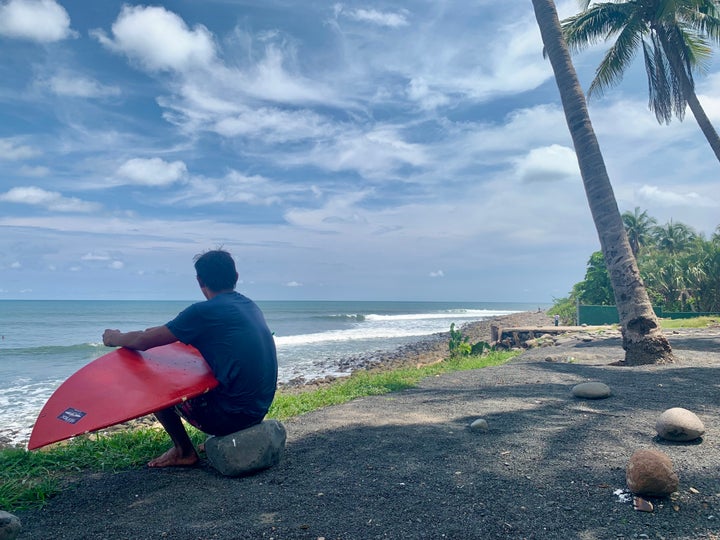 エルサルバドルの中でも有名なサーフポイント、プンタロカ。世界最高峰のサーフィン大会であるWSLチャンピオンシップツアーも開催された