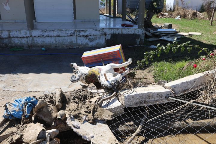 Καρδίτσα. Μεγάλες καταστροφές απο τις πλημμύρες στον οικισμό ρομά Μέλισσα στη Μαυρίτσα. Τετάρτη 13 Σεπτεμβρίου 2023 (ΓΙΩΡΓΟΣ ΚΟΝΤΑΡΙΝΗΣ / EUROKINISSI)