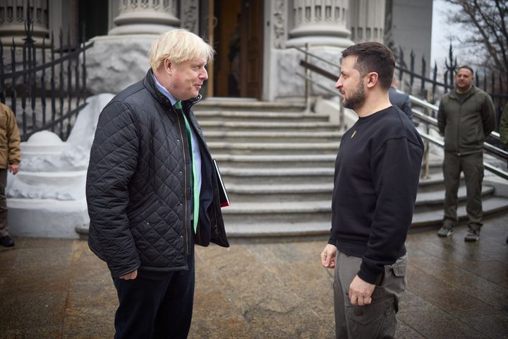Boris Johnson formed a strong bond with the Ukrainian president.