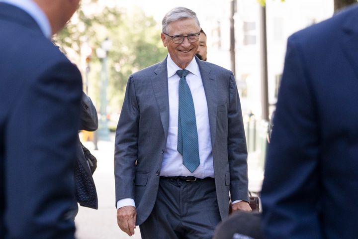 Bill Gates arrives at Capitol Hill on Sept. 13. 