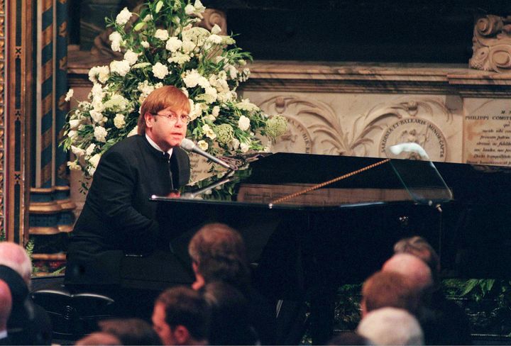 Elton John performed the updated "Candle in the Wind" at Princess Diana's 1997 funeral and never again. 