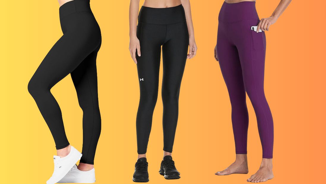 Buy 4S Women's Leggings Free Size Multi Color Packs (Black & Purple) at  Amazon.in