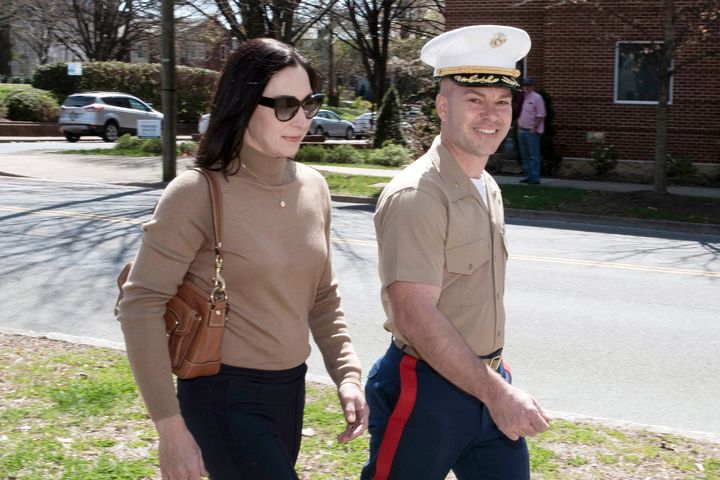 Marine Maj. Joshua Mast and his wife, Stephanie.