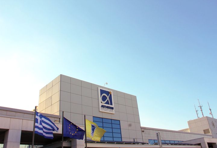 Athens, Greece - 6th November 2018: Athens International Airport Eleftherios Venizelos building