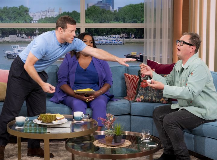 Dermot O'Leary, Alison Hammond and Alan Carr on This Morning
